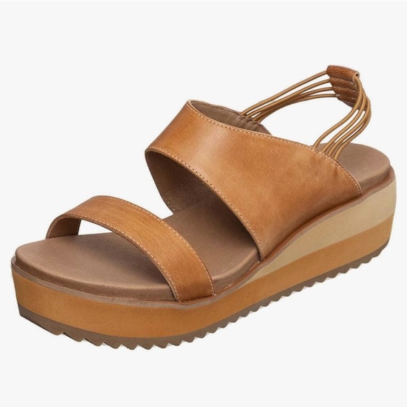 Women’s ANTELOPE Cachet Leather Platform Sandals- Size 37 - Picture 1 of 10
